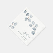 Eucalyptus Eenvoud | Trouwen of Bruidsmeisjes Servet (Hoek)