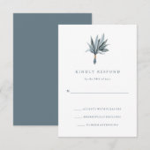 Eucalyptus Eenvoud | Trouwreactie RSVP Kaartje (Voorkant / Achterkant)