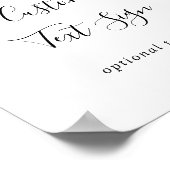 Eucalyptus Eenvoudig Bruin Bloem Tekstbord met Eig Poster (Hoek)