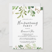 Eucalyptus Eenvoudig bruin Bloemen Housewarming Pa Kaart (Voorkant)