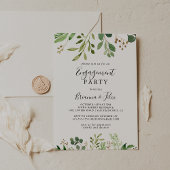 Eucalyptus Eenvoudig Bruin Bloemen Verlovingsfeest Kaart