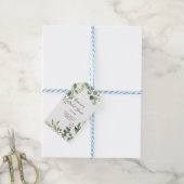 Eucalyptus Eenvoudig Bruin Bloemen Vrijgezellenfee Cadeaulabel (Met Touw)