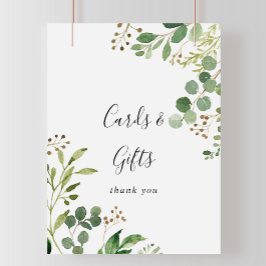 Eucalyptus Eenvoudige Bloemkaarten en Cadeaus Bord Poster