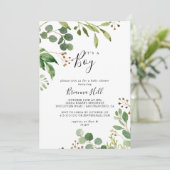 Eucalyptus Eenvoudige bloesem Het is een jongen Ba Kaart (Staand voorkant)