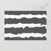 Eucalyptus eenvoudige zwarte en witte trouwgegeven informatiekaartje (Achterkant)