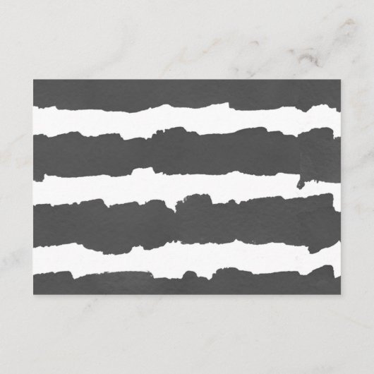 Eucalyptus eenvoudige zwarte en witte trouwgegeven informatiekaartje (Achterkant)