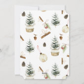 Eucalyptus eikels kerst Kaart (Achterkant)