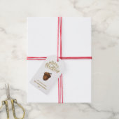 Eucalyptus eikels kerst Kaart Cadeaulabel (Met Touw)