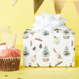 Eucalyptus eikels Kerstmis Cadeaupapier