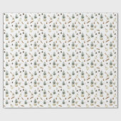 Eucalyptus eikels Kerstmis Cadeaupapier (Vlak)