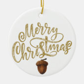 Eucalyptus eikels Kerstmis Keramisch Ornament (Voorkant)