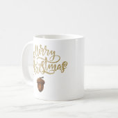 Eucalyptus eikels Kerstmis Koffiemok (Voorkant links)