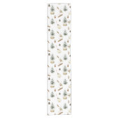 Eucalyptus eikels Kerstmis Korte Tafelloper (Voorkant)