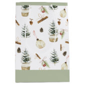 Eucalyptus eikels Kerstmis Medium Cadeauzakje (Voorkant)