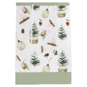 Eucalyptus eikels Kerstmis Medium Cadeauzakje (Achterkant)