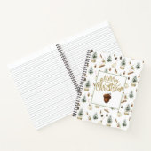 Eucalyptus eikels Kerstmis Notitieboek (Binnen)