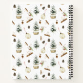 Eucalyptus eikels Kerstmis Notitieboek (Achterkant)