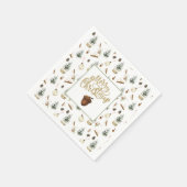 Eucalyptus eikels Kerstmis Servet (Hoek)