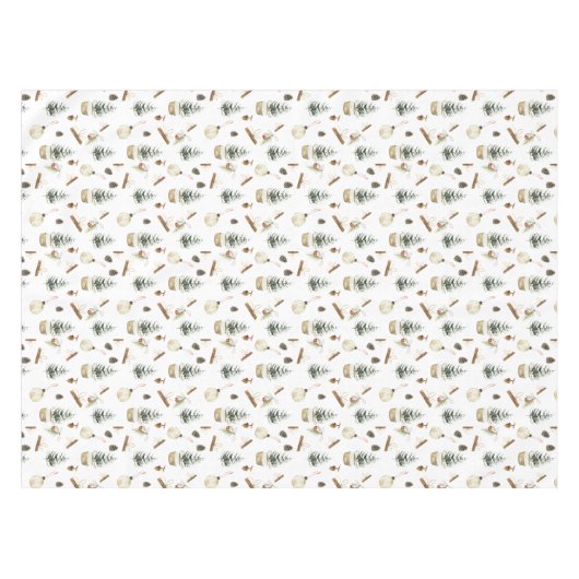 Eucalyptus eikels Kerstmis Tafelkleed (Voorkant (Horizontaal))