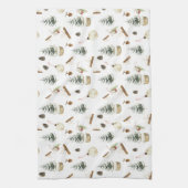 Eucalyptus eikels Kerstmis Theedoek (Verticaal)