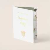 Eucalyptus eikels kerstuitnodiging Kaart (Voorkant)