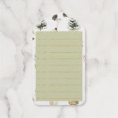 Eucalyptus eikels kerstuitnodiging Kaart Cadeaulabels (Achterkant)