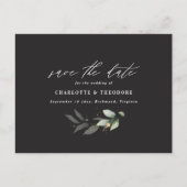 Eucalyptus elegant bruiloft botanisch behalve de d aankondigingskaart (Voorkant)