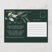 Eucalyptus elegant bruiloft botanisch behalve de d aankondigingskaart (Achterkant)
