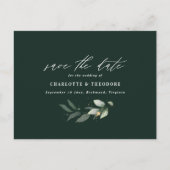 Eucalyptus elegant bruiloft botanisch behalve de d aankondigingskaart (Voorkant)