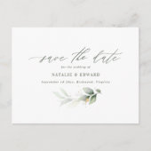 Eucalyptus elegant bruiloft met uitzondering van d aankondigingskaart (Voorkant)