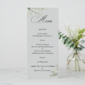 Eucalyptus Elegant Calligraphy Menu (Staand voorkant)