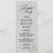 Eucalyptus Elegant double side program card Programmakaart (Achterkant)