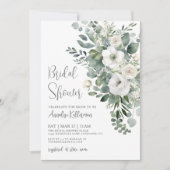 Eucalyptus Elegant Floral Bridal Shower Kaart (Voorkant)