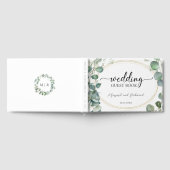 Eucalyptus Elegant Greenery bruiloft gastenboek (Volledig)