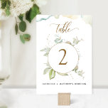 Eucalyptus Elegant Greenery Wedding Kaart<br><div class="desc">Vervolledig uw tafeldécor met dit prachtige tabelnummer met de voortreffelijke waterverf Eucalyptus greenery, de delicate vlekken van de waterverf en de moderne handgeschreven kalligrafie. Mogelijkheid om zich aan te passen aan jouw namen en gebeurtenissen. NOTA: Gelieve te plaatsen een individuele orde voor "elk"lijstaantal u voor uw gebeurtenis wenst. (d.w.z. voor...</div>