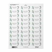 Eucalyptus Elegant Greenery Wedding Retouradres Etiket (Full Sheet)