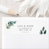 Eucalyptus Elegant groen retour adres label (Insitu)