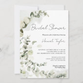 Eucalyptus Elegant modern Vrijgezellenfeest Kaart (Voorkant)