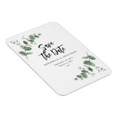 Eucalyptus elegant moderne bruiloft met behoud van magneet (Rechterzijde)