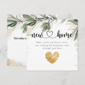 Eucalyptus Elegant New Home Housewarming Kaart (Voorkant / Achterkant)