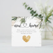 Eucalyptus Elegant New Home Housewarming Kaart (Staand voorkant)