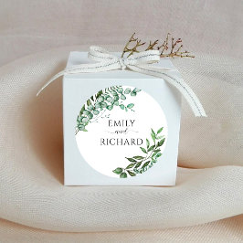 Eucalyptus Elegant Ronde Sticker