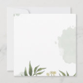 Eucalyptus Elegant Wedding Invitation Kaart (Achterkant)