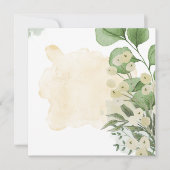 Eucalyptus Elegant Wedding Invitation Kaart (Voorkant)