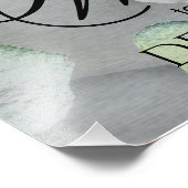 Eucalyptus Elegante Botanische bruiloft Custom Fot Foto Afdruk (Hoek)