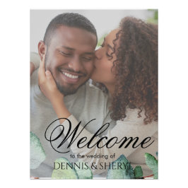 Eucalyptus Elegante Botanische bruiloft Custom Fot Foto Afdruk