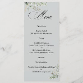 Eucalyptus Elegante Kalligrafie Menu