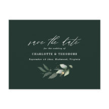 Eucalyptus elegante trouw botanische save the date