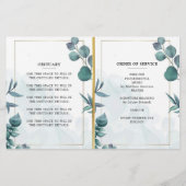 Eucalyptus Elégante Viering van het Leven Programm (Achterkant)