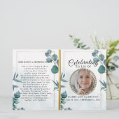 Eucalyptus Elégante Viering van het Leven Programm (Staand voorkant)